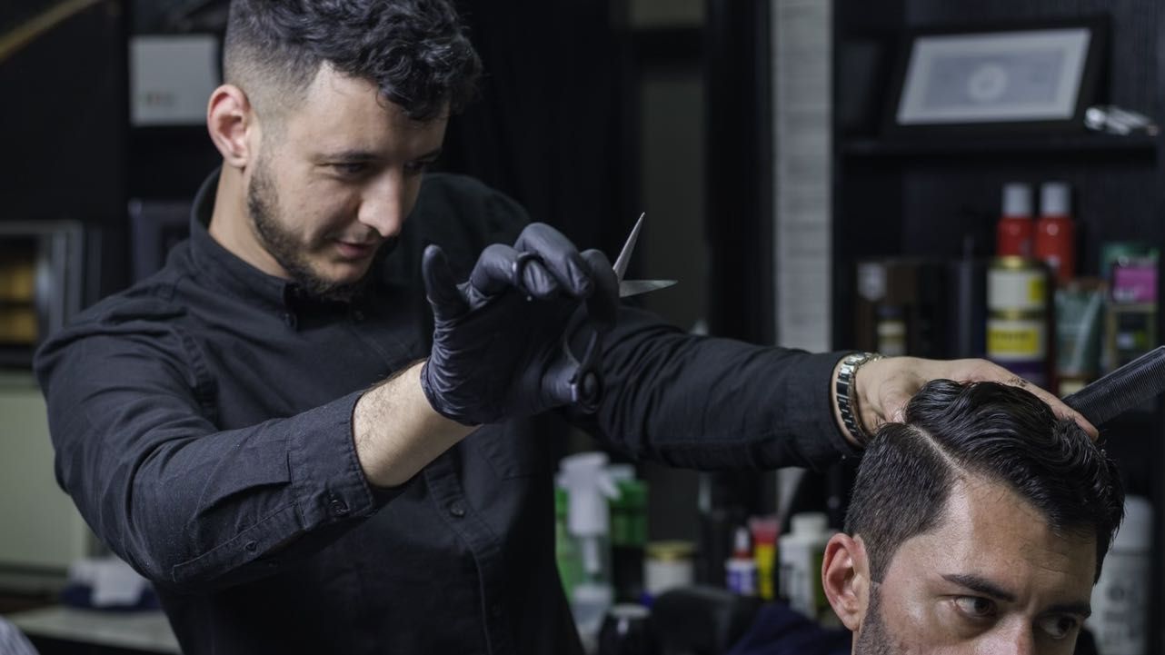 Barbershop interior